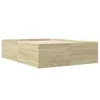 vidaXL Bettgestell Sonoma-Eiche 140x200 cm Holzwerkstoff Produktbild-Vorschau 1
