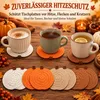 Kürbis Untersetzer 8er-Set, handgehäkelte Tassenuntersetzer Produktbild-Vorschau 4