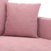 A close-up view of a pink velvet sofa cushion. Anteprima dell’immagine prodotto