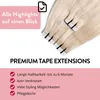 Tape Extensions Premium prírodné vlasy #10/0 svetlo blond Náhľad obrázku produktu 3
