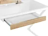 BELIANI Schreibtisch Weiß / Heller Holzfarbton 120 x 60 cm Produktbild-Vorschau 8
