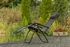 Leżak Plażowy Ogrodowy Składany Zero Gravity Antracyt Podgląd zdjęcia produktu 2