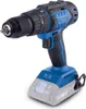 A cordless drill with a battery pack attached, shown against a white background. Produktbild-Vorschau