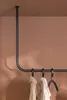 Decken-Kleiderstange ENIO 60x80cm aus hochwertigem Metall | Produktbild-Vorschau 4