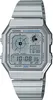 A silver Casio digital watch with a metal band is shown against a white background. Produktbild-Vorschau