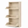 Alveon Schuhkipper Metall 3 Klappen schmal 51 x 15 x 108 cm Produktbild-Vorschau 2