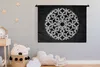 MuchoWow® Wandteppich Wandbehang Schwarzes und weißes Produktbild-Vorschau 3