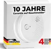 The image shows the retail packaging of a smoke detector set. Produktbild-Vorschau