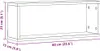 vidaXL Wandregale mit Regal 2 pcs Schwarz Eichen-Optik 60 x Produktbild-Vorschau 8