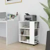 vidaXL Szafka na kółkach biała 60x35x75 cm materiał Podgląd zdjęcia produktu 2