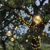 LED světelný řetěz – 10x párty žárovky čiré, 5 m, venkovní i vnitřní, teplá bílá Voir les images du produit