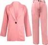 ASKSA Dámský kalhotový kostýmek Dvoudílné sako Slim Fit Náhled obrázku produktu 3