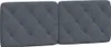 vidaXL Coussin de tête de lit gris foncé 120 cm velours Voir les images du produit 1