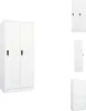vidaXL Kleiderschrank Weiß 80x50x180 cm Stahl -  Produktbild-Vorschau 1