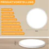 ZMH Deckenlampe LED Deckenleuchte Flach Schlafzimmerlampe Produktbild-Vorschau 2
