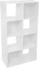 Knihovna, 8 polic, MDF, 68x32x134 cm, bílá Náhled obrázku produktu 1