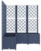 vidaXL květináč s mříží modrošedý 120x120x136 cm PP Náhled obrázku produktu 4