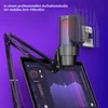 Computer-Mikrofone, Kondensatormikrofon mit RGB, Streaming, Produktbild-Vorschau 2