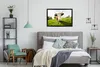 MuchoWow® MuchoWow® Gerahmtes Poster Kuh - Licht - Schatten Produktbild-Vorschau 5