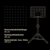 Pupitre à musique noir - Grand support - Hauteur réglable Voir les images du produit 7