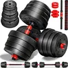 RE:SPORT® Hantelset 30 kg Kurzhanteln Langhantel Set Hantel Produktbild-Vorschau 1