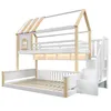 Etagenbett in Hausform mit LED-Beleuchtung und Produktbild-Vorschau 11