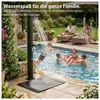 NovaTerra Solardusche 60L schwarz inkl. Bodenelement aus Produktbild-Vorschau 7