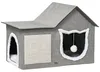 Katzenbett PawHut Katzenhöhle grau 65 x 41 x 45,5 cm für Produktbild-Vorschau 1