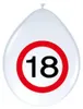 18. Geburtstag Verkehrsschild Party Deko Set rot weiß Mann Produktbild-Vorschau 4