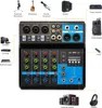 5kanálový audio mixér DJ Audio Mixer USB Live Studio Audio Náhled obrázku produktu 2