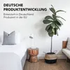 A bedroom scene with a bed, a plant, and a lamp. Produktbild-Vorschau