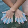 1 Paar Schwimmhäute für die Finger Schwimmhandschuhe Produktbild-Vorschau 3
