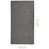 vidaXL Tappeto per esterni a trama piatta 80x150 cm Grigio Anteprima dell’immagine prodotto 5