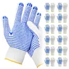 12 Paar Baumwoll-Arbeits-Handschuhe mit Anti-Rutsch-Punkten Produktbild-Vorschau 1