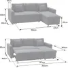 Ecksofa, umwandelbar, Kunstleder CLARK, 3-Sitzer, Produktbild-Vorschau 5