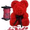 Rosenbär Teddybär aus Rosen 25 cm Geschenkbox Geschenkidee Produktbild-Vorschau 1
