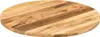 vidaXL Tischplatte Ø 80x2,5 cm Rund Raues Massives Produktbild-Vorschau 1