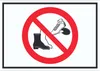 Schuhe ausziehen Schild Symbol A0 (841x1189mm) Produktbild-Vorschau 1