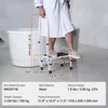 Tritthocker mit Griff - Robuste Stahl Trittleiter für Alle Produktbild-Vorschau 7