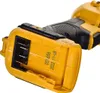 Close-up of a yellow and black battery pack for a power tool. Produktbild-Vorschau