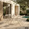 sweeek - Klappbarer Bistro-Gartentisch aus Stahl mit 4 Produktbild-Vorschau 6