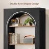 Bücherregal, 5-stöckig Standregal, 180 cm Regal, gewölbt, Produktbild-Vorschau 3