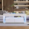 Merax Couchtisch mit LED-Beleuchtung, Hochglanz-Sofatisch Produktbild-Vorschau 3