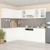 vidaXL 11-tlg. Küchenzeile Lyon Weiß Holzwerkstoff Produktbild-Vorschau 2