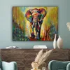 MuchoWow® - Leinwandbilder - Elefant - Kunst - Malerei - Produktbild-Vorschau 4