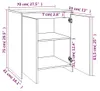 vidaXL Príborník betón sivý 70x41x75 cm odvodený výrobok z Náhľad obrázku produktu 8