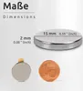 ECENCE Neodym Magnete 20 Stck. - runde Klebe-Magnete Produktbild-Vorschau 3
