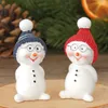 Schneemann blaue Mützen 8er Set je 5 cm Produktbild-Vorschau 4