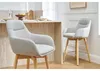 Miliboo - Skandinavische Barhocker mit 360° drehbarem Sitz Produktbild-Vorschau 2