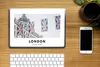 MuchoWow® Laptop Aufkleber Sticker Cover England - London - Produktbild-Vorschau 2